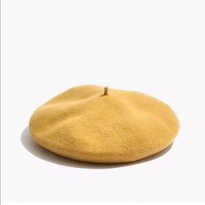 Madewell x Biltmore Wool Beret In Mystic Yellow